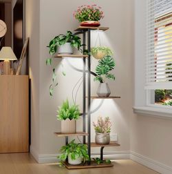 6-Tier Plant Stand With Light