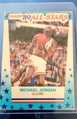 1989 Fleer All-Stars Michael Jordan Guard Basketball Card