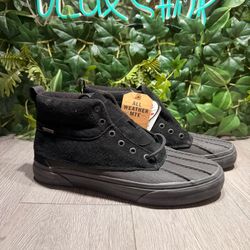 Vans SK8-Hi Del Pato MTE-2 Shoes Men's Size 11 Black MonoChrome Skate Sneakers