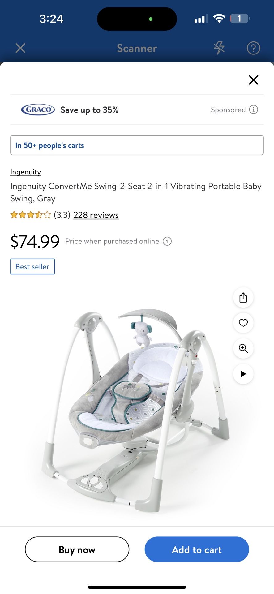 Brand New Baby Swing