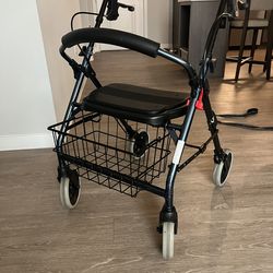 Rollator Walker w/ Seat & Basket - Excellent Condition