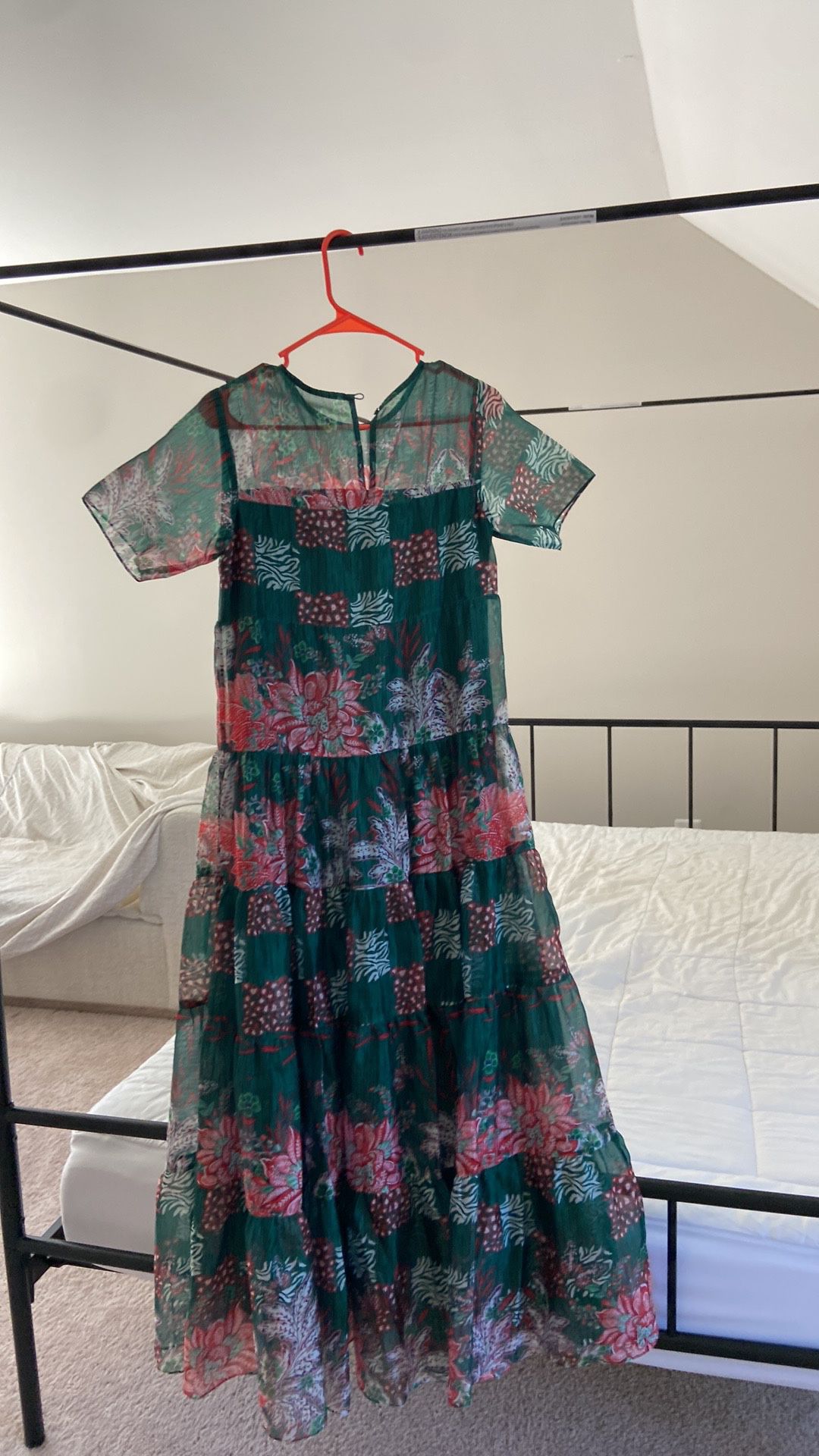 Anthropologie floral patch work dress. S