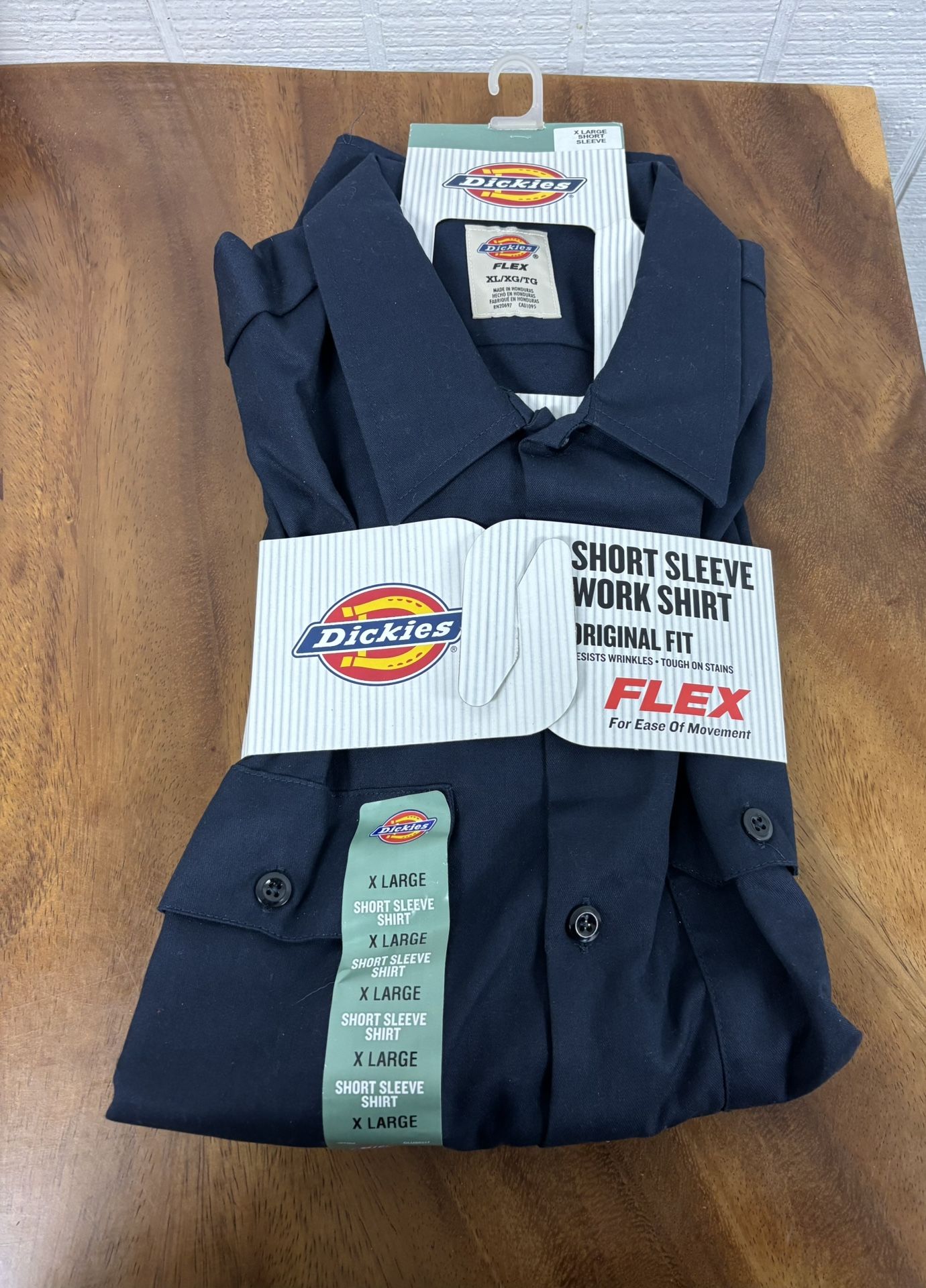 Dickies Flex Short Sleeve Work Shirt Size X-Large for Men, BRAND NEW