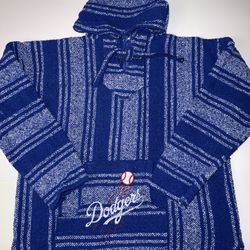 Dodgers Baseball Los Angeles Dodgers  MLB Baja Hoodie Pullover Drug Rug Sweater Mexico Surfer Mexican Poncho/ Dallas Cowboys NFL Football/ Chicago Bea