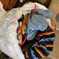 Two Large Bags Full On Clothes Some Jackets Pants Shirts And More Free First Come First Serve 