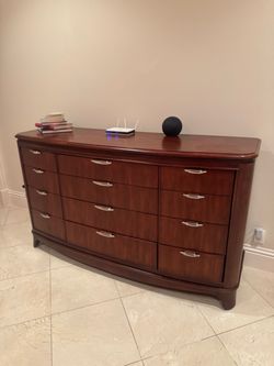 WOODEN NIGHTSTAND AND DRESSER