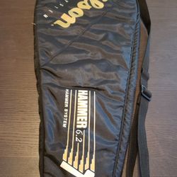 Wilson Hammer Racquet Cover Bag - Lightweight Padded Racket Carrying Bag, Nylon, Holds 1 Racket
