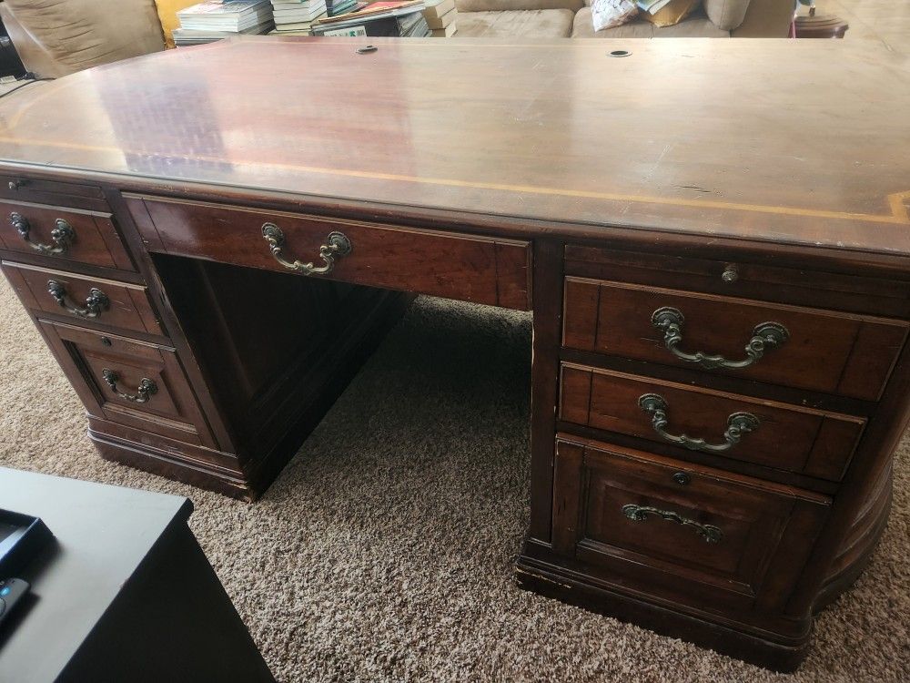 Solid Wood Executive Desk