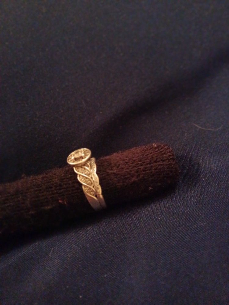 Vintage Engagement Ring And Wedding Band