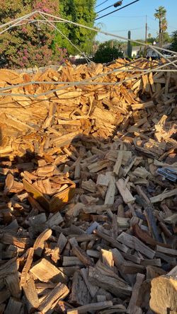 Large Pile of Split Firewood