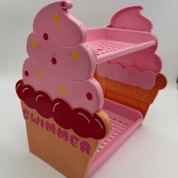 New SWIMMER Pink Double Layer Ice Cream Shelf