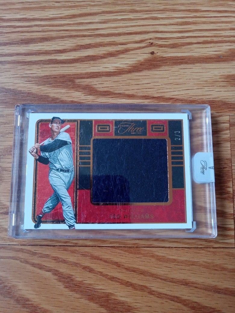 2023 Ted Williams Panini Three And Two Jumbo Patch Gold #2/3 