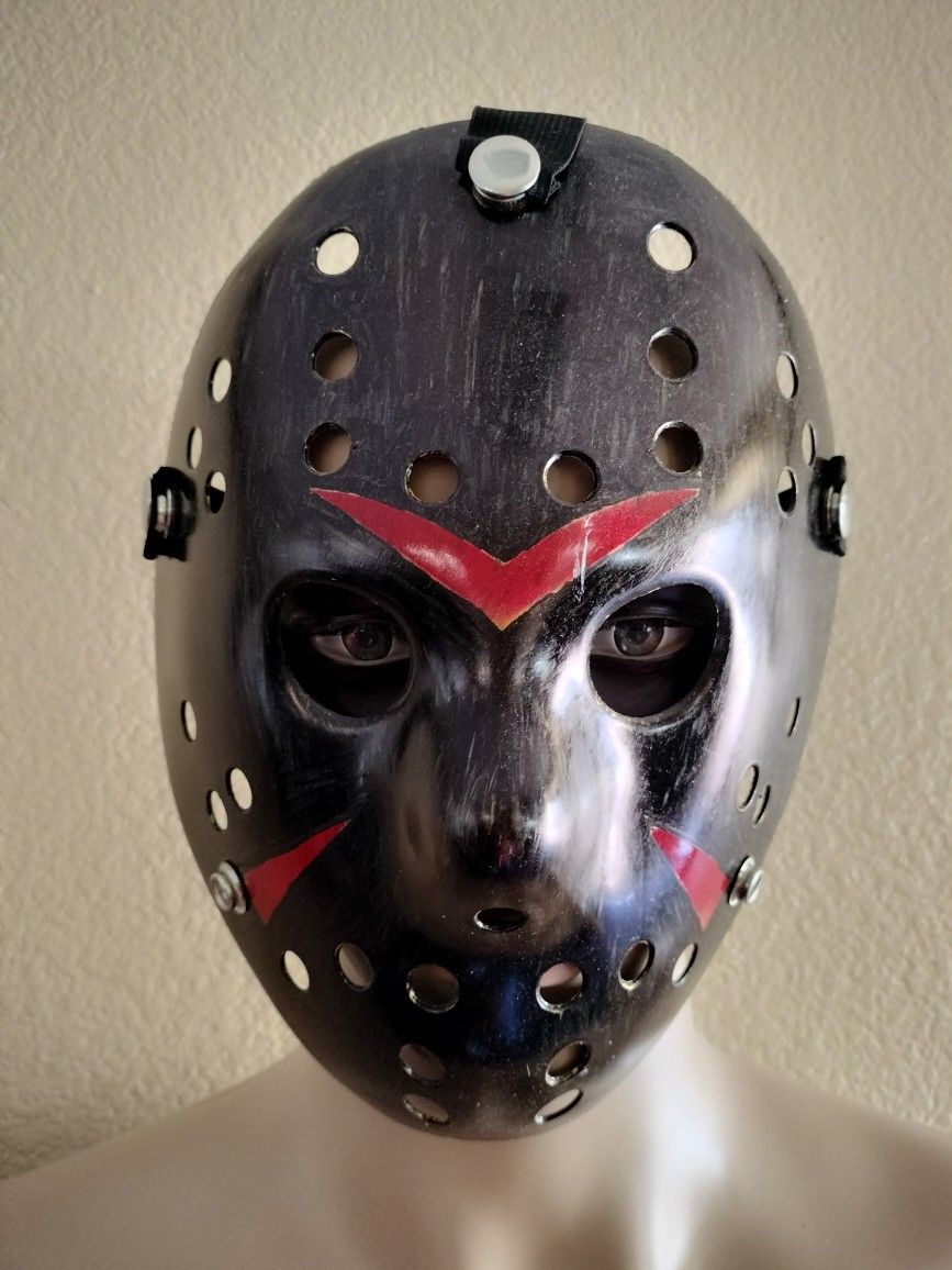Friday The 13th Jason Voorhees Custom Black Mask