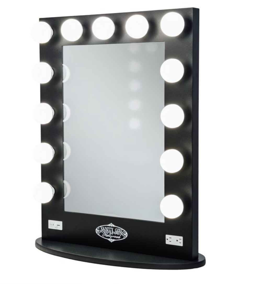 Vanity girl Hollywood Mirror! Does not come with bulbs.