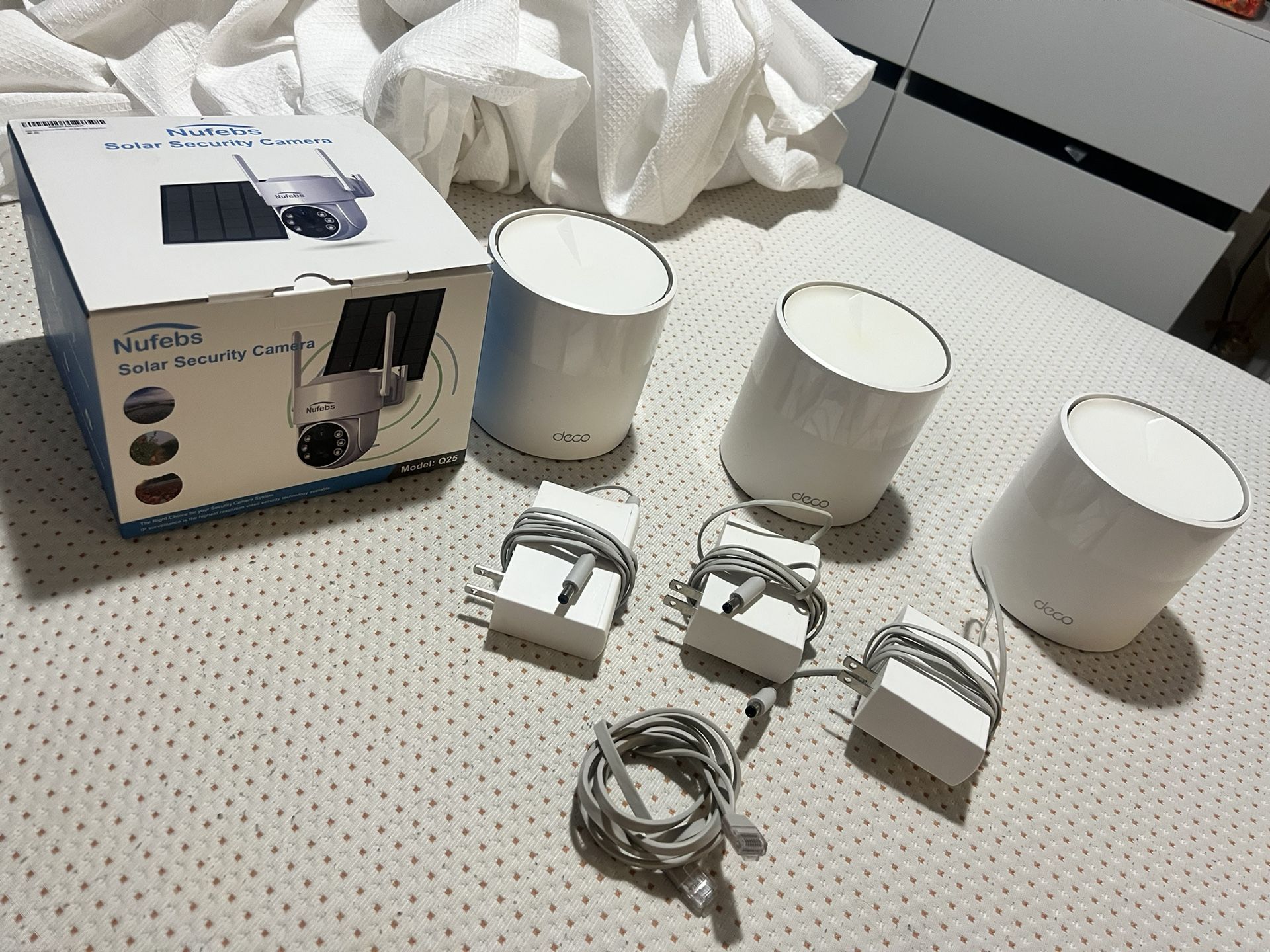 TP-Link Deco X60 WiFi 6 AX3000-Paquete de 3 Cámara IP al aire libre de FHD WiFi de la cámara de seg.