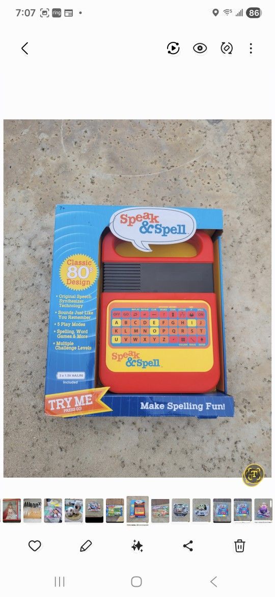 Speak And Spell Classic Toy