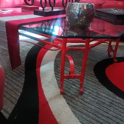 Red coffee and sofa table!!