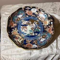Porcelain Japanese Trinket Dish.