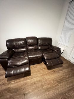 Leather recliner