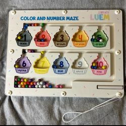 Magnet Color And Number Maze 