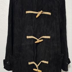 Vintage Polo Ralph Lauren leather suede duffle coat  in Mens Size medium