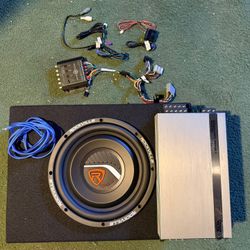 Subwoofer,  Amplifier, & Line Output Converter Audio System 