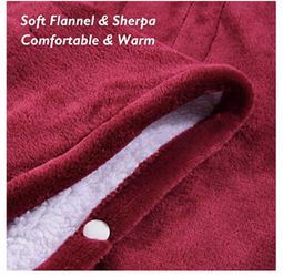New Electric Blanket Heated Throw, Blanket 50" x 60", Flannel, Fast Heating, Machine Washable, ETL Certification, with 6 Heating Levels & 5 Hours Auto Thumbnail