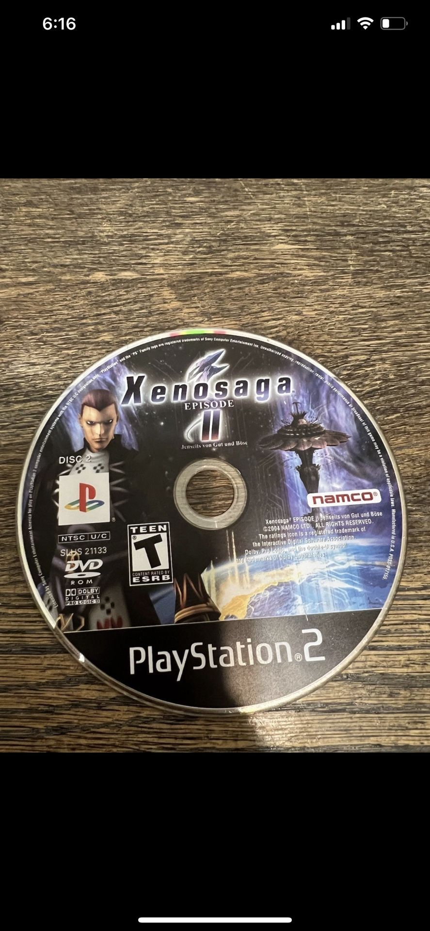 Xenosaga: Episode II Boese Sony PlayStation 2 PS2 DISC 2 UNTESTED HAS SCRATCHES