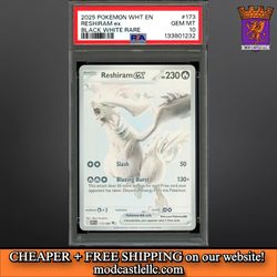 modcastlellc•com — Pokémon - Reshiram Ex 173/086 - White Flare - PSA 10