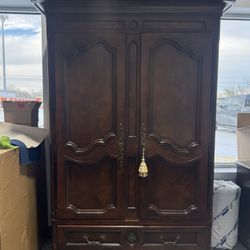 Henredon Solid Wood Armoire – Heirloom Quality