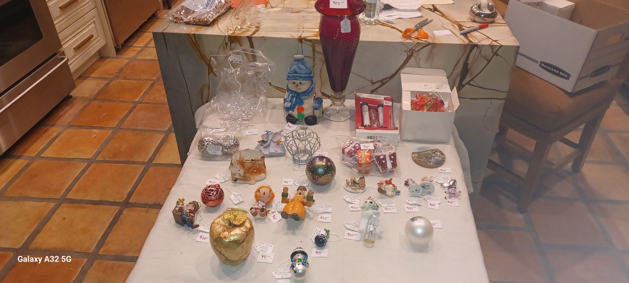 Assorted Vintage Holiday Decor/ornaments priced in photos obo