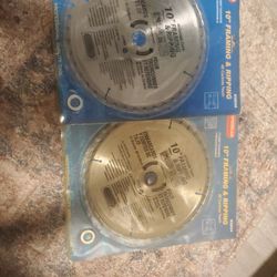 2 10" Framing And Ripping 40 Carbide 2mm Thick Saw Blades Brand New