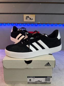 Adidas VL Court 3.0 Core Black Cloud White (size 8M)