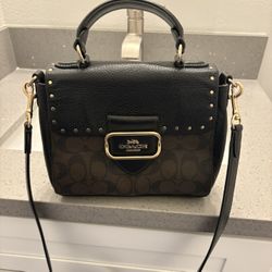 Coach Morgan Top Handle Satchel in ColorBlock Signature Canvas