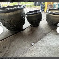3 decorative Planters