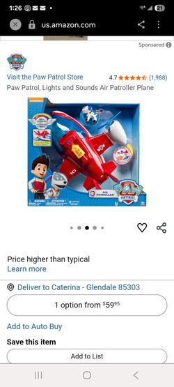 Paw patrol plane