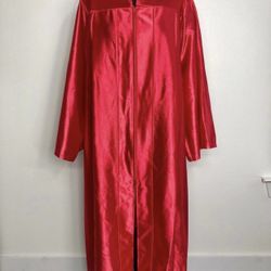 Graduation Cap And Gown Set - Red Unisex