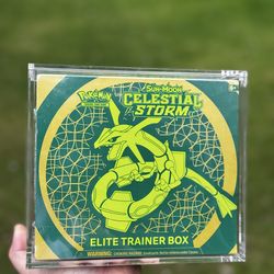 Celestial storm, elite trainer box Pokémon cards