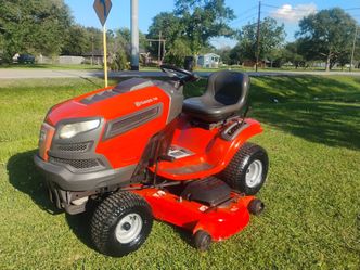 Like new 54"Cut Husqvarna riding lawnmower runs cuts great 1100 cash firm