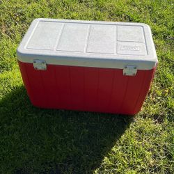 Coleman 45 Qt Cooler Icebox Red