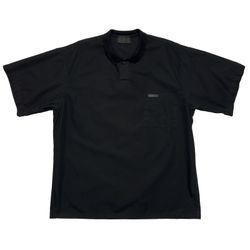 Fear of God Seventh Collection Oversized Black Poplin Polo Sz L