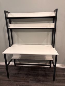 Desk with Shelves