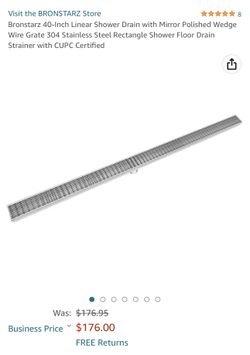 40” Linear Shower Drain New 