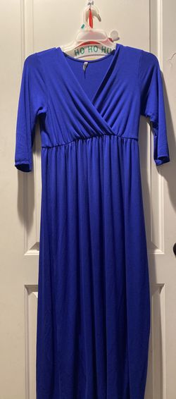 Blue Maternity Dress, Large