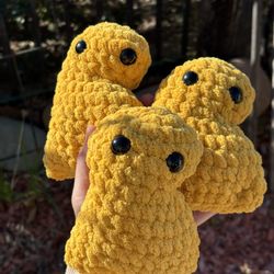 Emotional Support Nugget Handmade 🧶 Crochet 🧶 Plushie 
