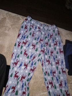 Cristmas themed PJ pants, size medium