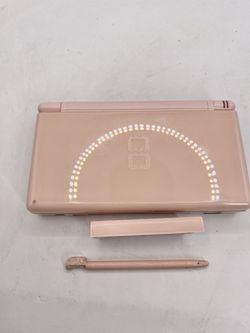 Nintendo DS Lite Coral Pink Handheld Console System Tested Working