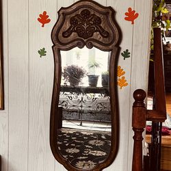 Beautiful Antique Wooden Famed Mirror