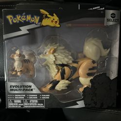Pokemon Select Figures Arcanine Growlithe Evolution