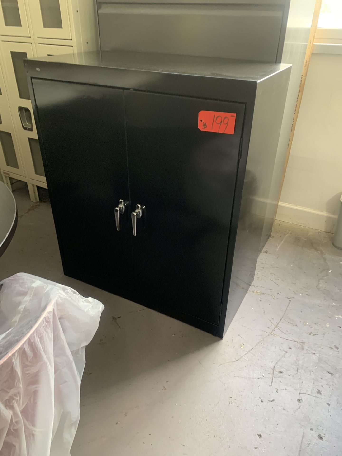 Metal Black Storage Cabinet 42”hx36”w